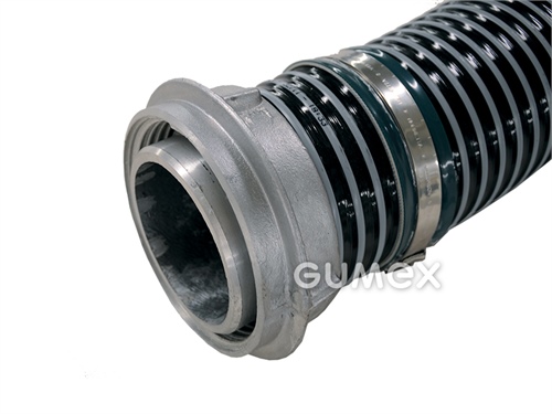 Fekální hadice AREOLO SUPERFLEX 2 s koncovkami, 110/122,2mm, délka 2400mm, šroubovací 110mm, vnější závit RD 130x1/4"+Normetta+domeček 16mm+těsnění